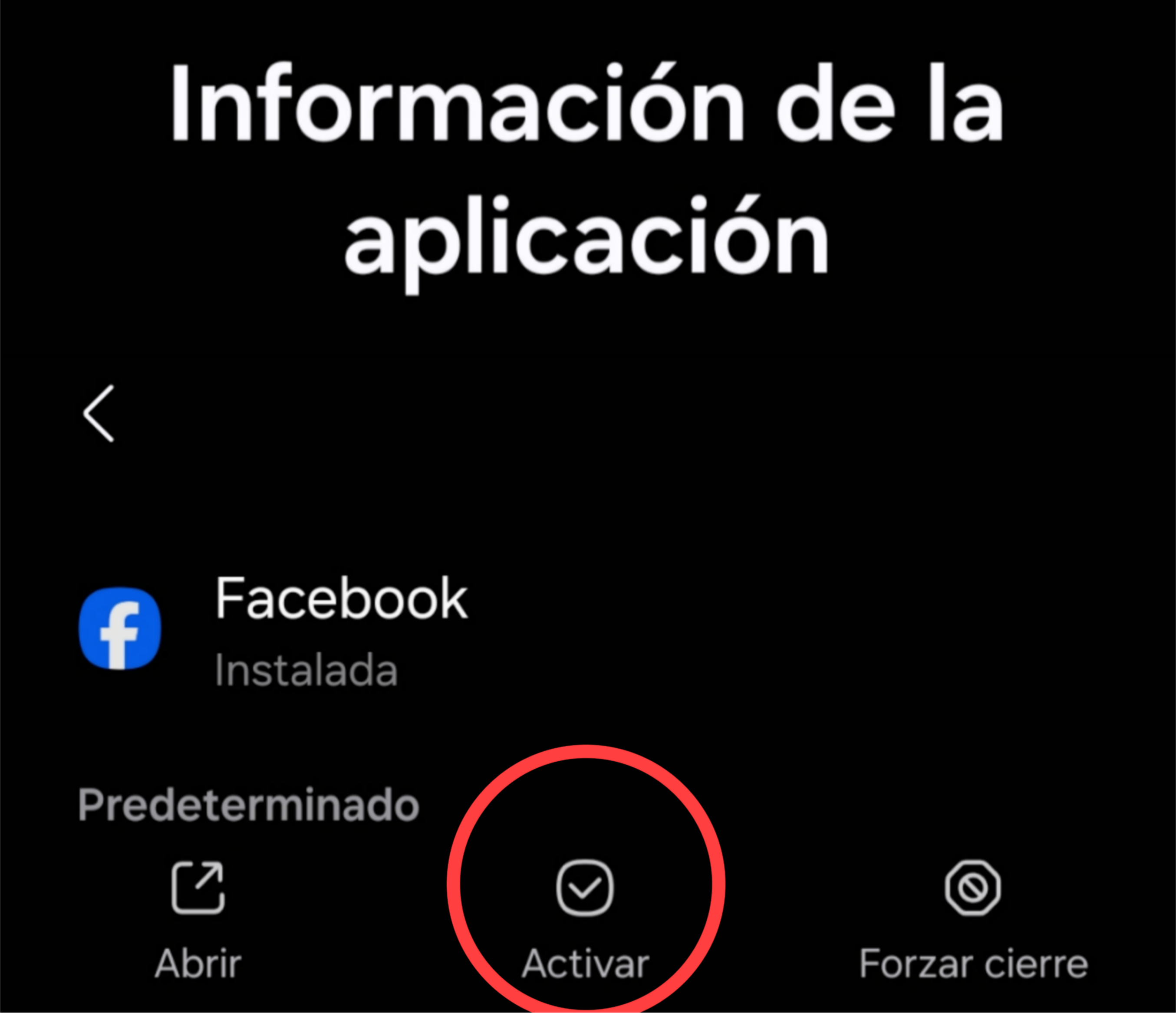 Desinstalar Facebook